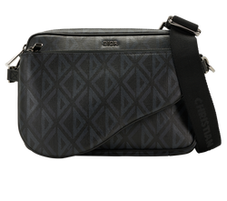 Saddle Triple Pouch, Canvas, Black, 23-BO-0288, DB, 3*